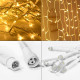 Світлодіодна гірлянда-штора 10 м, 400 LED, теплий білий для дому