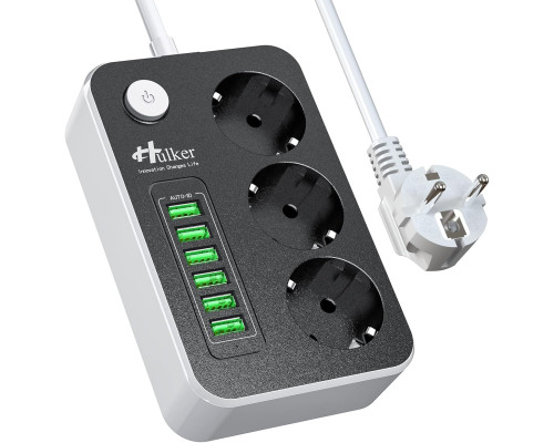 Багатофункціональний подовжувач Hulker 3M з USB-портами