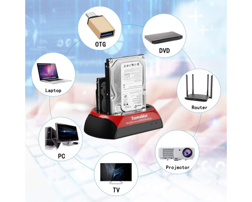 Док-станція для жорстких дисків USB 2.0 Tccmebius