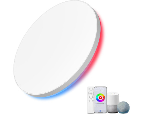 Світильник стельовий LED з регулюванням яскравості RGB