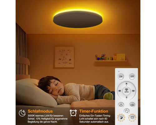 Світильник стельовий LED з регулюванням яскравості RGB