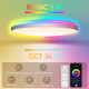 Світильник стельовий LED з регулюванням яскравості RGB