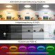Світильник стельовий LED з регулюванням яскравості RGB
