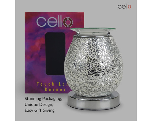 Електрична аромалампа Cello Silver Mosaic із сенсорним керуванням