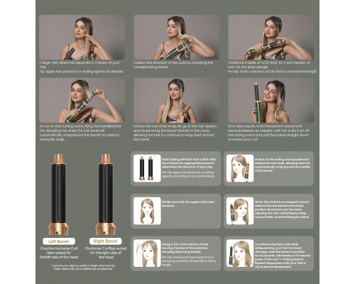 Багатофункціональний стайлер для волосся Airbrush 5 в 1