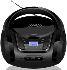 Портативний CD-плеєр LONPOO з FM-радіо