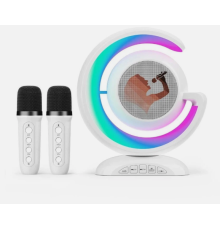 Бездротова Bluetooth-колонка-караоке з двома мікрофонами
