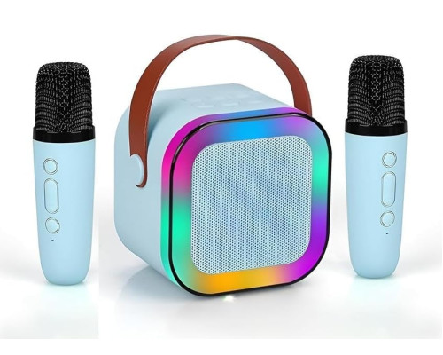 Портативна Bluetooth-колонка для караоке K12 з двома бездротовими мікрофонами