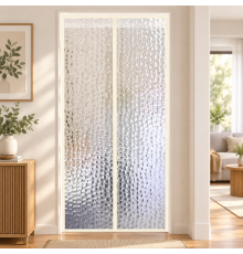 Прозора магнітна EVA-штора на двері Water-Cube з автоматичним закриванням та теплоізоляційним ефектом (розмір 105 x 200 см)