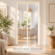 Прозора магнітна EVA-штора на двері Water-Cube з автоматичним закриванням та теплоізоляційним ефектом (розмір 90 x 200 см)